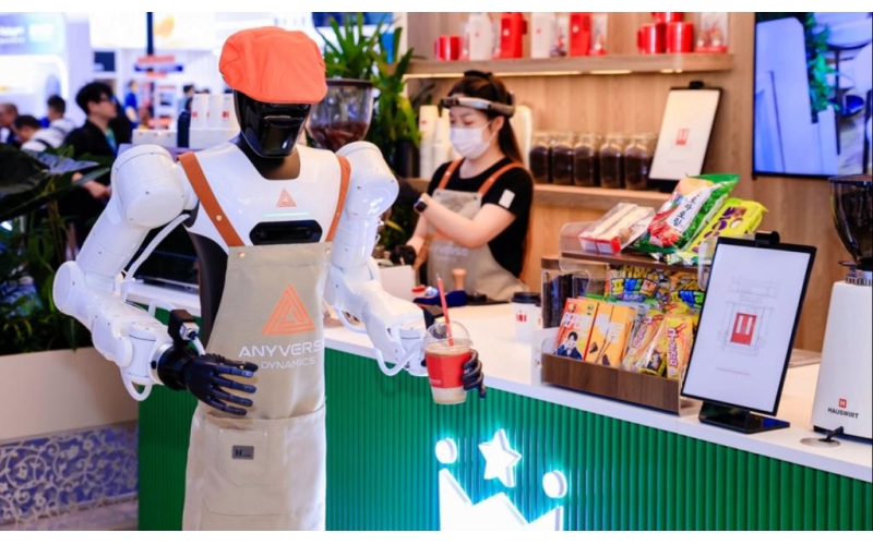 无界动力人机共生咖啡空间亮相世界机器人大会Unbounded Power Human Machine Symbiosis Coffee Space Debuts at World Robot Conference